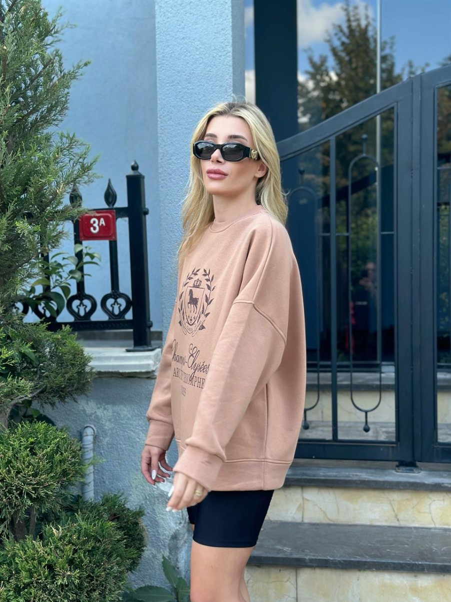 Sweatshirt | cksisters Sweatshirt Mit Kamelmuster