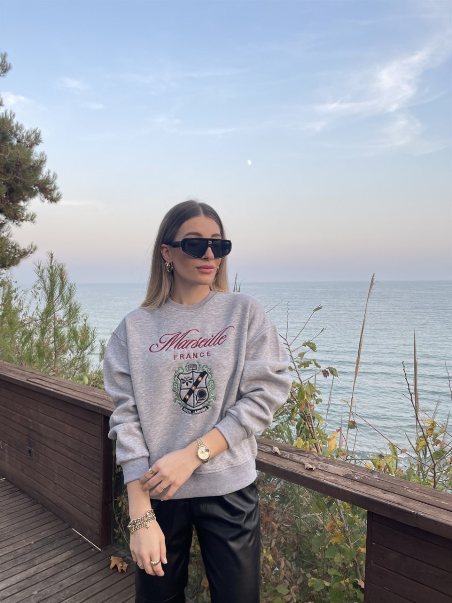 Sweatshirt | cksisters Gri Nakis Schweis