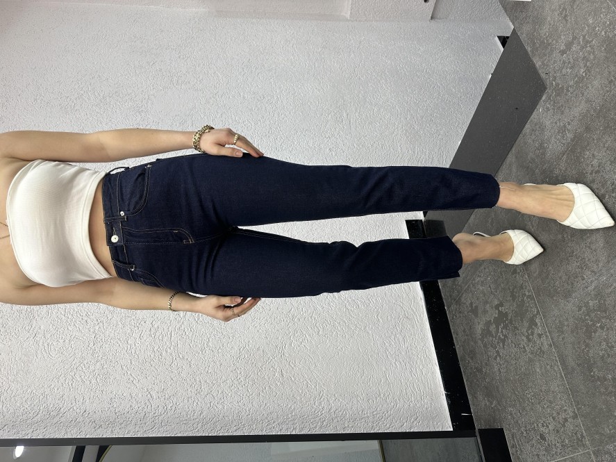 Jean | cksisters Koyu Lacivert Boy Fit Jean Zr