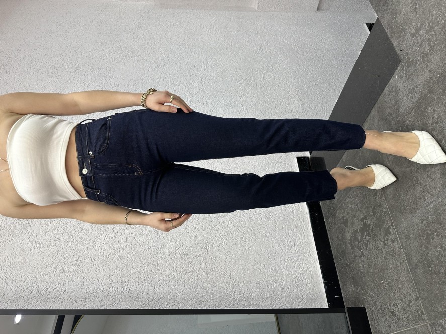 Jean | cksisters Koyu Lacivert Boy Fit Jean Zr