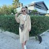 Trenc | cksisters Beigefarbener Trenchcoat Mit Knopfen