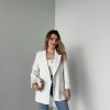 Jacke | cksisters Weise Blazerjacke Mit Gefalteten Armeln